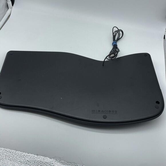 Microsoft USB 2.0 Ergonomic Keyboard Model 1878 - Black Tested Working - Picture 4 of 5